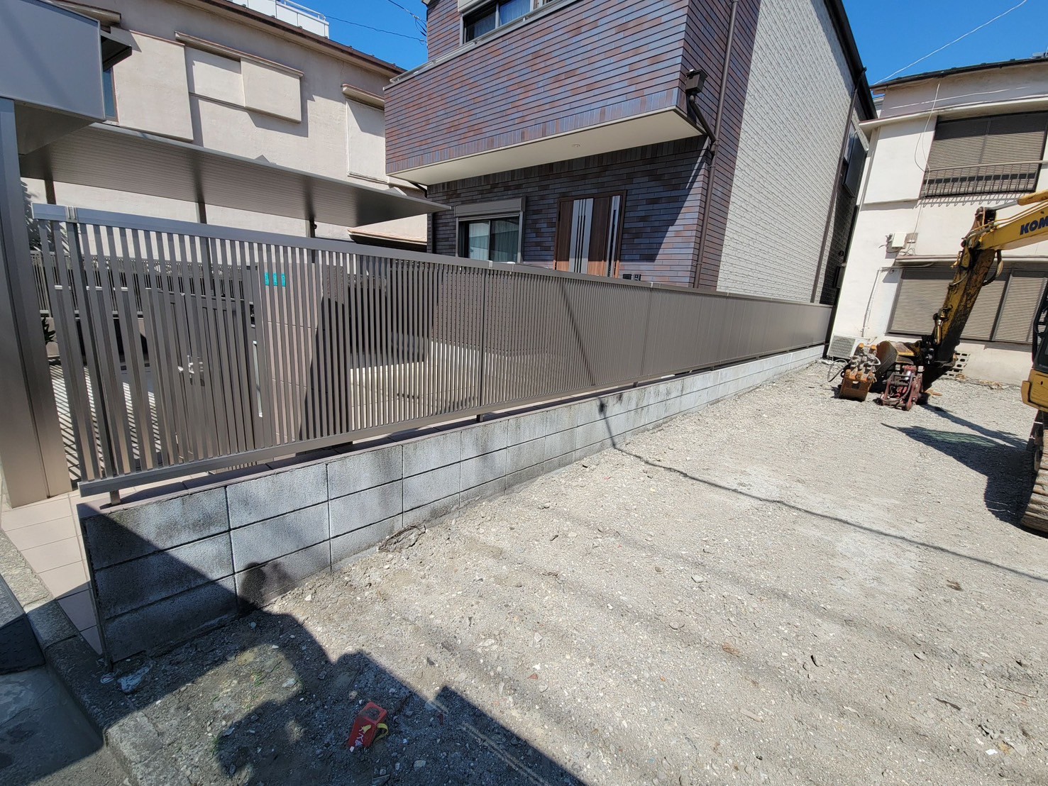 平井1丁目 解体工事に伴う近隣住宅フェンス交換対応